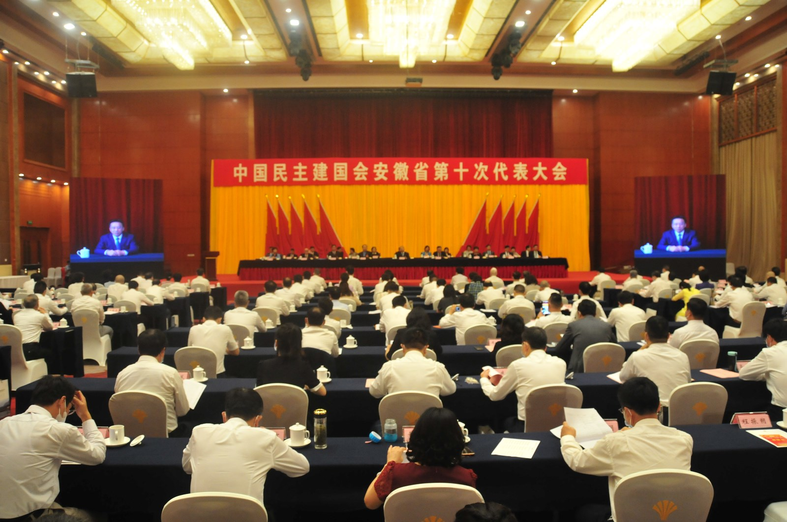 中国民主建国会安徽省第十次代表大会隆重开幕